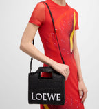 LOEWE x Paula¡¯s Ibiza Font Tote Small Bag in Raffia