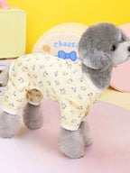 Pet Clothes For Dogs/Cats, 4 Legs Shirt, Puppy Outfit For Home Wear With Polka Dot Print