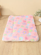 1pc Polyester Star & Heart Breathable Washable Thick Pet Bed Mat For Medium-Small Cats & Dogs, All Seasons (Teddy/Bichon Frise)