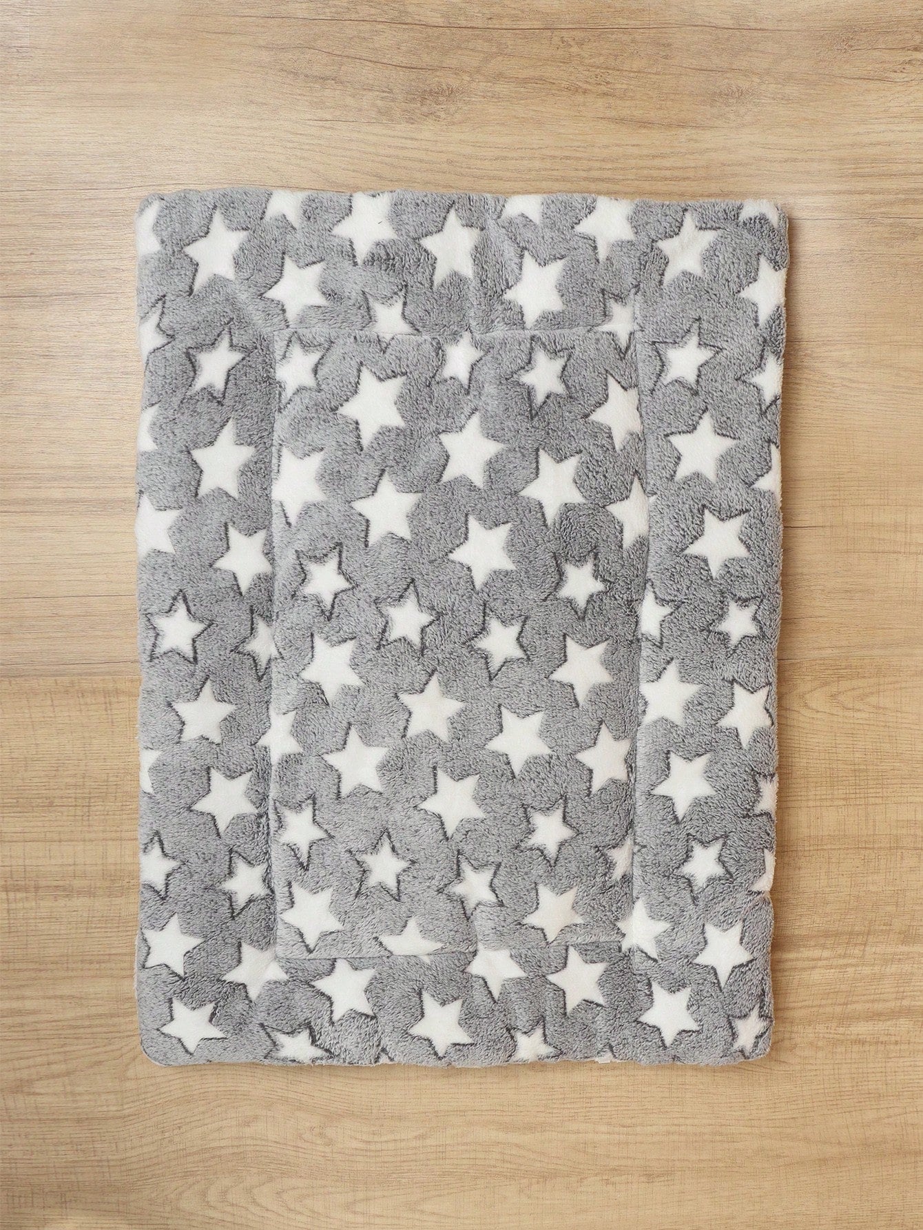 1pc Polyester Star & Heart Breathable Washable Thick Pet Bed Mat For Medium-Small Cats & Dogs, All Seasons (Teddy/Bichon Frise)