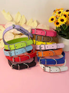 Pet Supplies, Punk Style Pu Leather Multi-Color Dog Collar For Medium And Small Sized Dogs