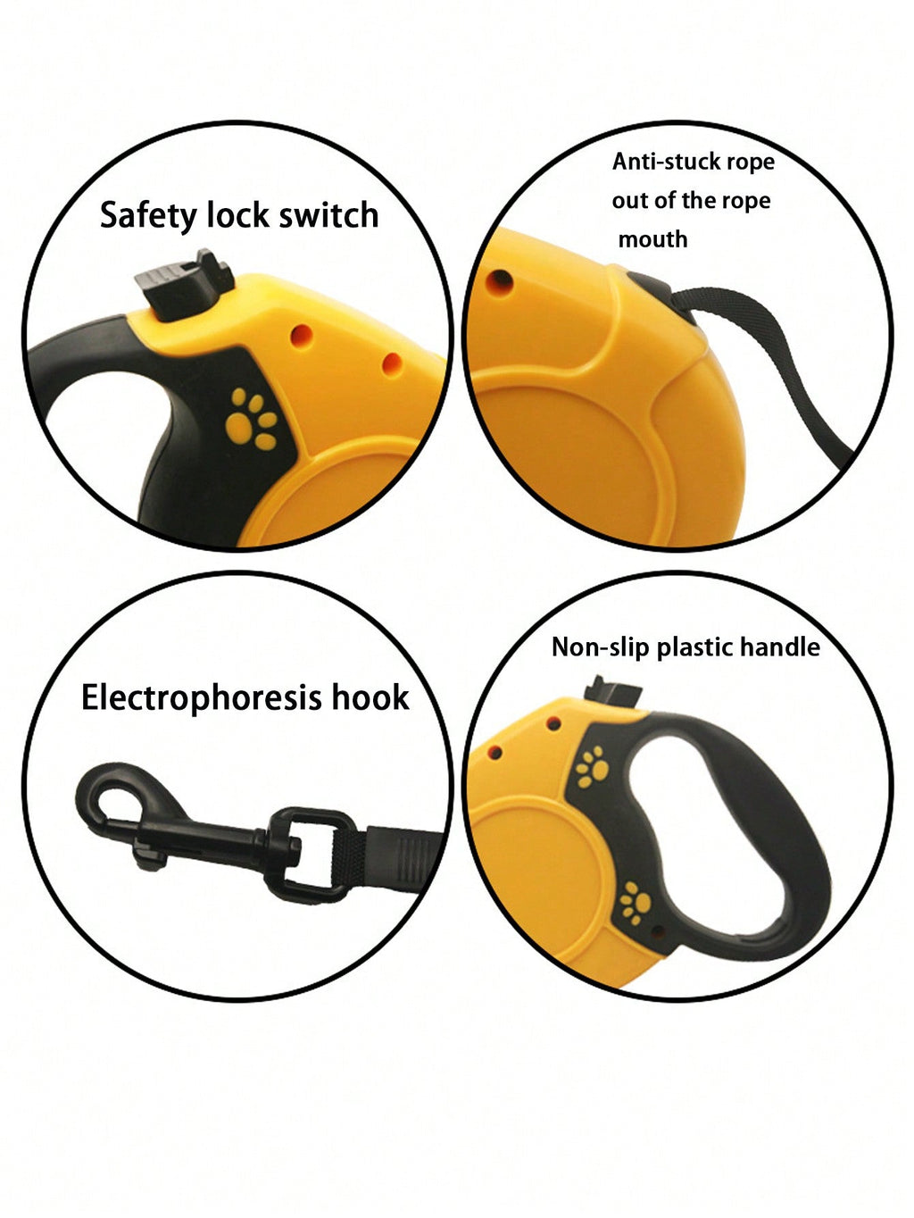 Retractable Dog Leash Automatic Extending Nylon Rope For Large Dogs Walking