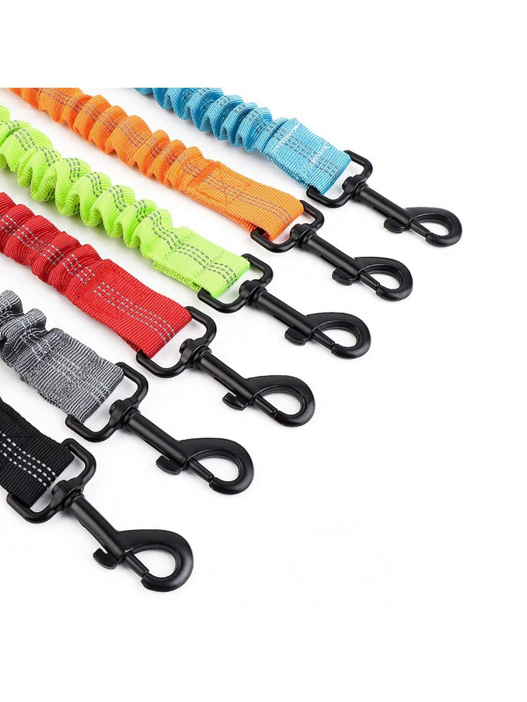 1Pc Leash 360° Swivel No Tangle Double Dog Walking & Training Leash Comfortable Shock Absorbing Reflective Bungee Lead Walk 2 Dogs With Easy