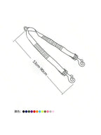 1Pc Leash 360° Swivel No Tangle Double Dog Walking & Training Leash Comfortable Shock Absorbing Reflective Bungee Lead Walk 2 Dogs With Easy