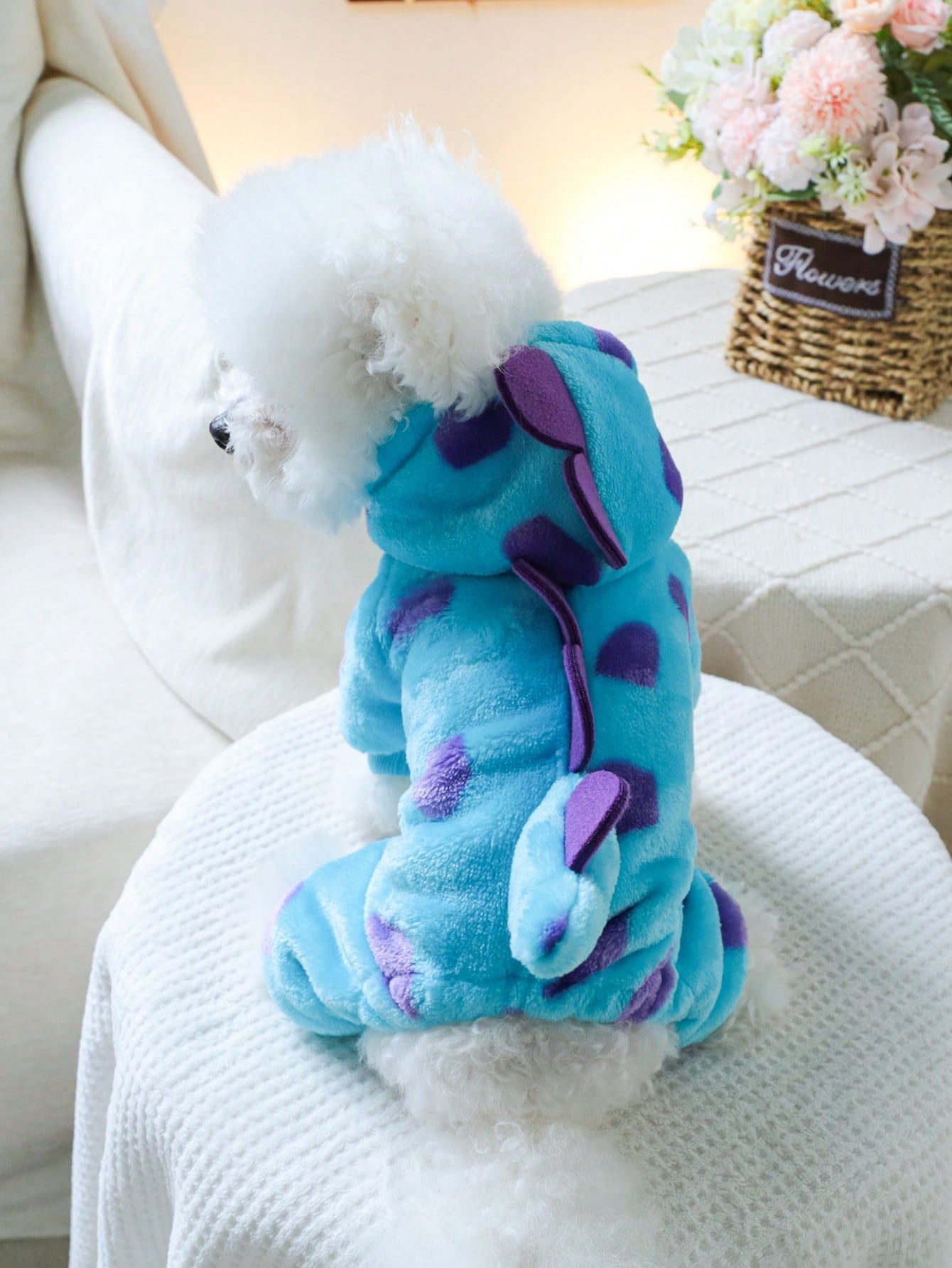 1pc Pet Clothes Universal Costume Clothing For Dogs And Cats, Cute Flower Dinosaur Transformation Costume For Small Dogs And Puppies (Chihuahua, Etc.)