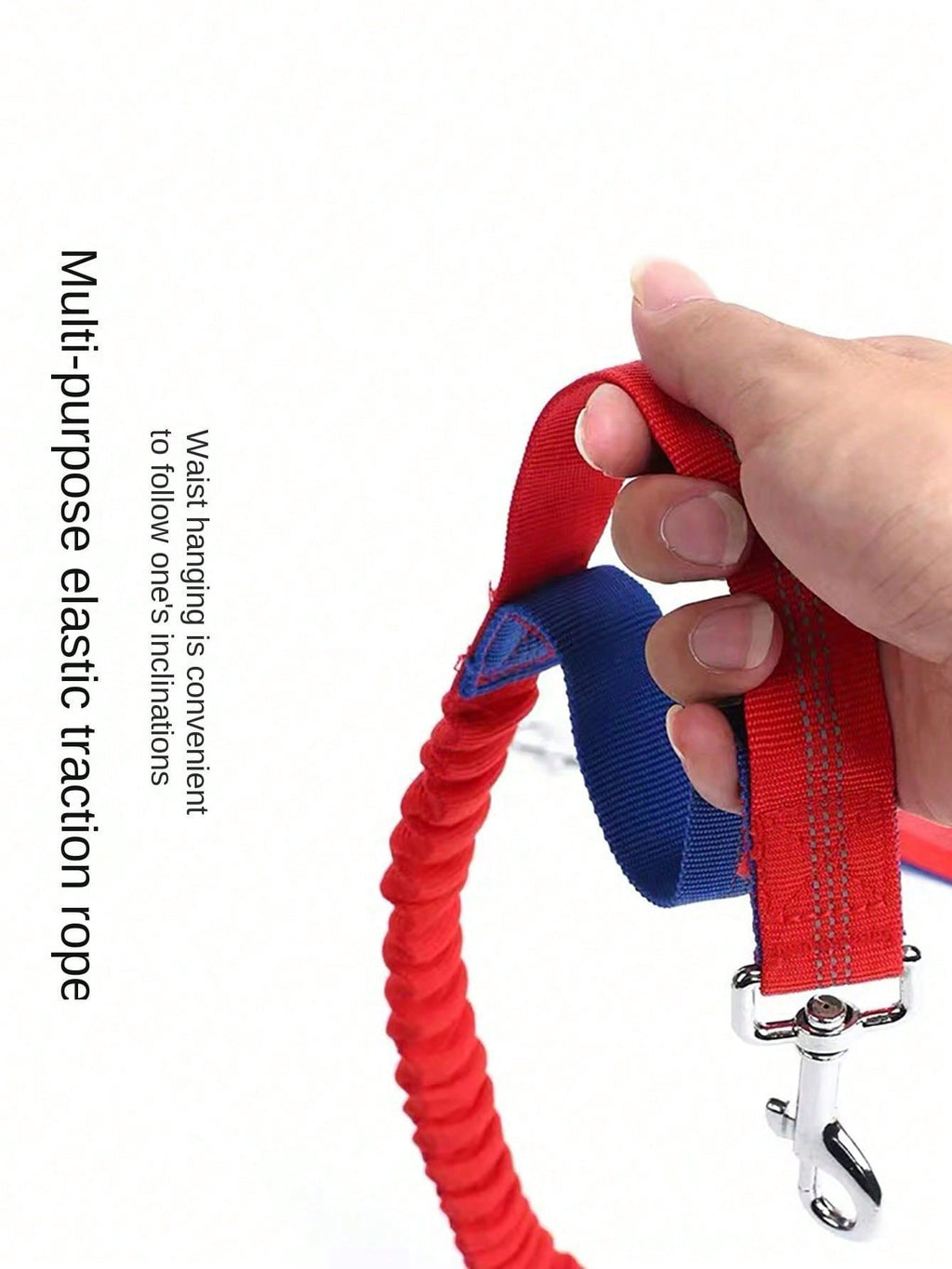 1 Piece Dog Leash With Elastic Reflective Thread, Pet Supplies For Outdoor Walking, Running