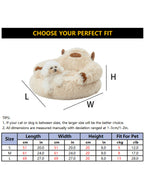 Jiupety Calming Dog And Cat Bed Cute, Cozy Donut Dog Beds, Cute Small Dog Bed, Anti Anxiety Round Dog Bed