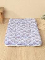 1pc Polyester Star & Heart Breathable Washable Thick Pet Bed Mat For Medium-Small Cats & Dogs, All Seasons (Teddy/Bichon Frise)
