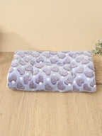 1pc Polyester Star & Heart Breathable Washable Thick Pet Bed Mat For Medium-Small Cats & Dogs, All Seasons (Teddy/Bichon Frise)