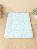 1pc Polyester Star & Heart Breathable Washable Thick Pet Bed Mat For Medium-Small Cats & Dogs, All Seasons (Teddy/Bichon Frise)