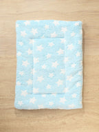 1pc Polyester Star & Heart Breathable Washable Thick Pet Bed Mat For Medium-Small Cats & Dogs, All Seasons (Teddy/Bichon Frise)