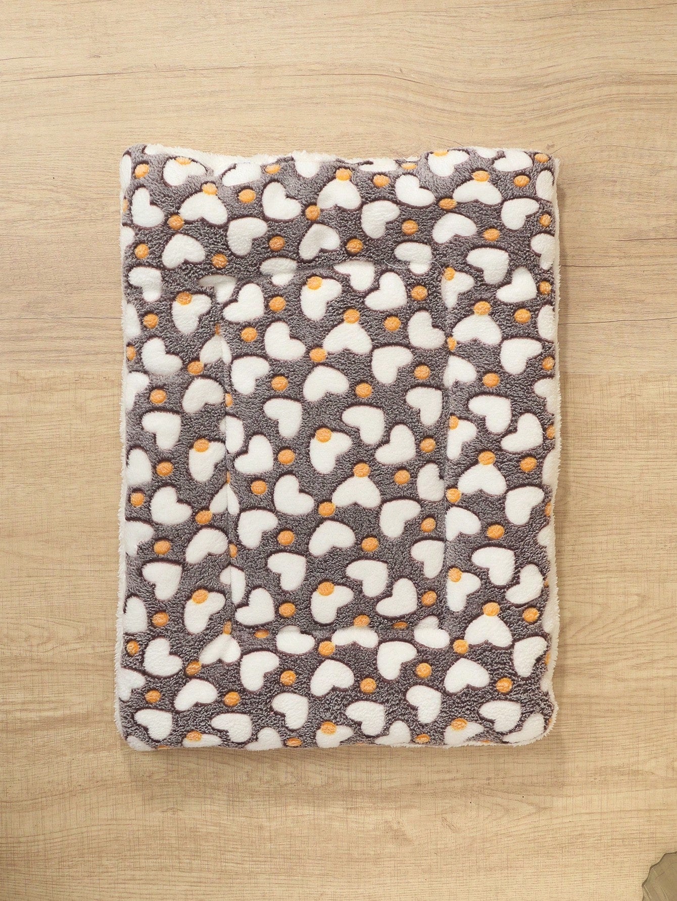 1pc Polyester Star & Heart Breathable Washable Thick Pet Bed Mat For Medium-Small Cats & Dogs, All Seasons (Teddy/Bichon Frise)