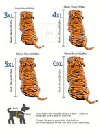 1pc Winter Warmer Pet Clothes For Medium To Large Sized Dogs Such As Golden Retriever / Labrador, With Funny Tiger Costume Design
