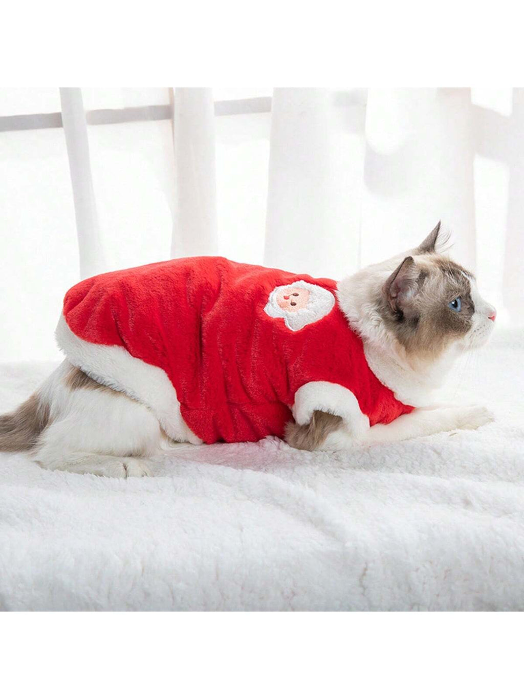 Pet Clothes, Cat Clothes, Autumn/Winter Cat Vest, Warm & Cute Plush Cat Outfit