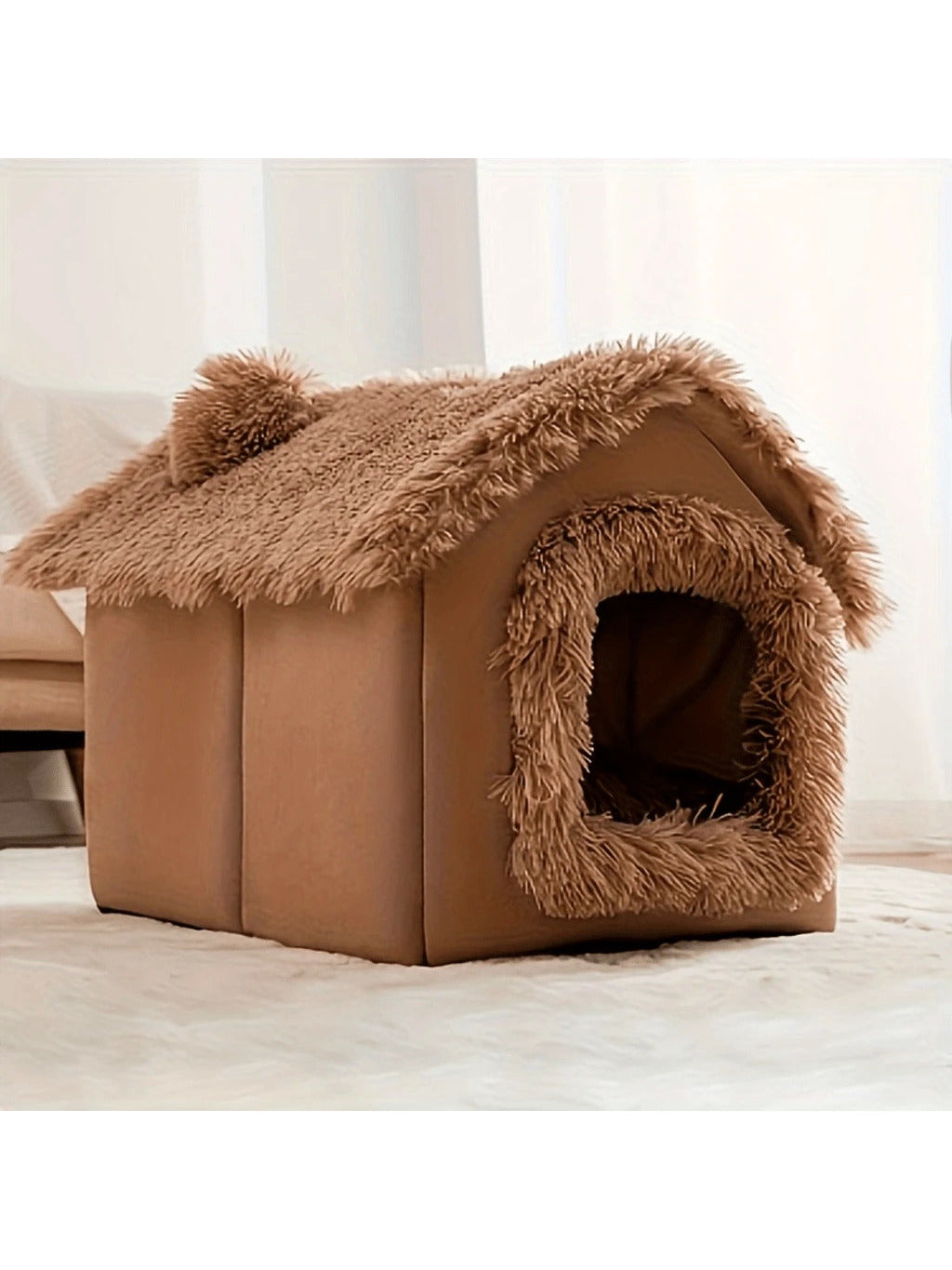 FYHOMORUP 1pc, Cozy Pet House, Soft Warm Bed For Small Dogs And Cats, Detachable And Washable, Four Seasons General, Pet Supplies