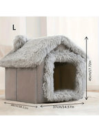 FYHOMORUP 1pc, Cozy Pet House, Soft Warm Bed For Small Dogs And Cats, Detachable And Washable, Four Seasons General, Pet Supplies