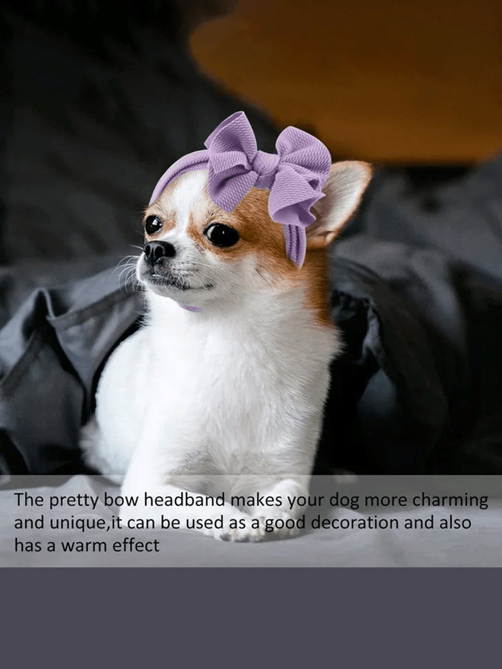 1pc Pet Headgear Teddy Up Bow Hat Dog Bunny Turban Knot Bow Hair Bands Head Wrap Rabbit Knitted Headband Gift Stretchy DIY Pet Accessories Suitable For Medium Dogs Perfect Birthday Gift