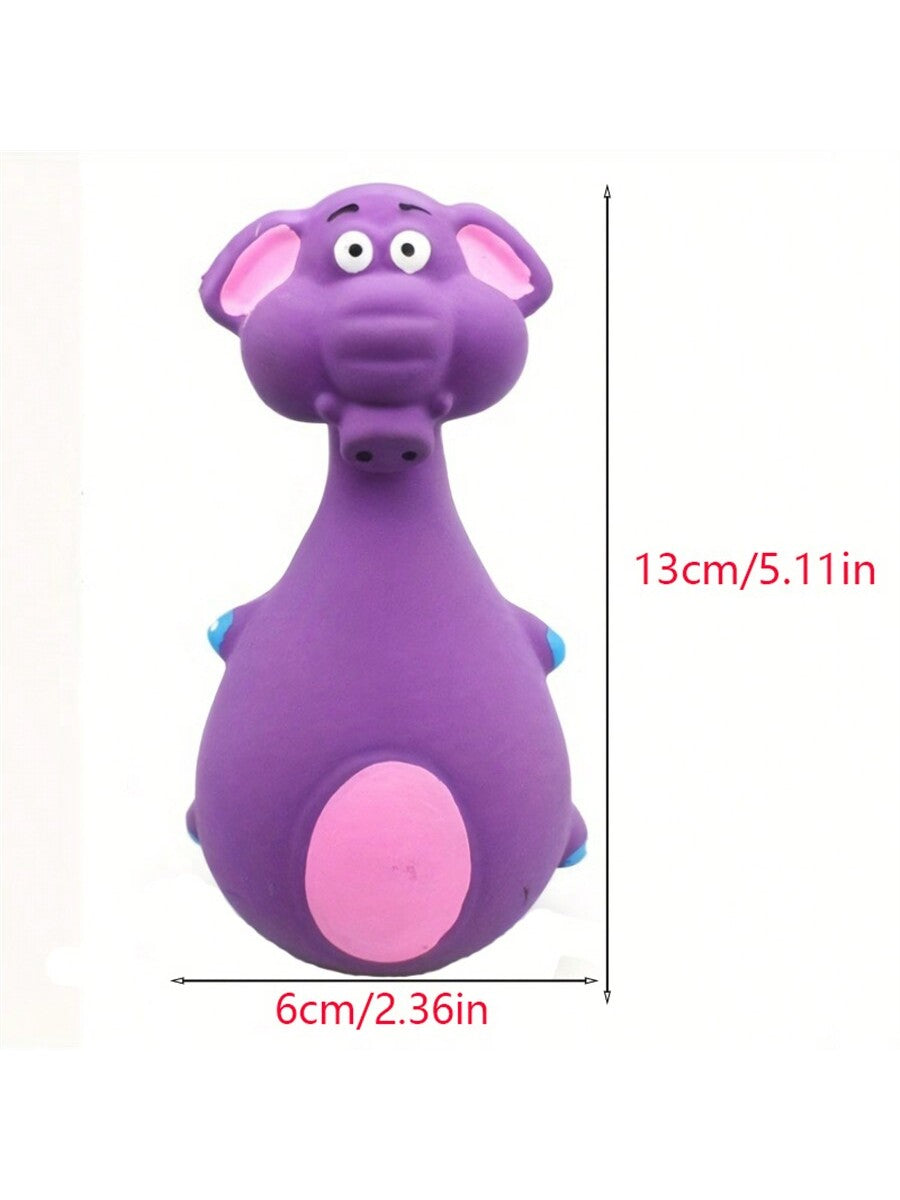 Dog Voice-Activated Latex Cute Cartoon Toys, Chew & Bite Resistant Latex Toys