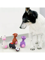 Dog Voice-Activated Latex Cute Cartoon Toys, Chew & Bite Resistant Latex Toys