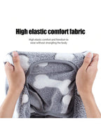 Fuzzy Dog Pajamas For Cold Weather 4 Legs Clothes, Dog Winter Clothes For Small Medium Large Dogs Pet With Feet Warm Soft Pet Romper Winter