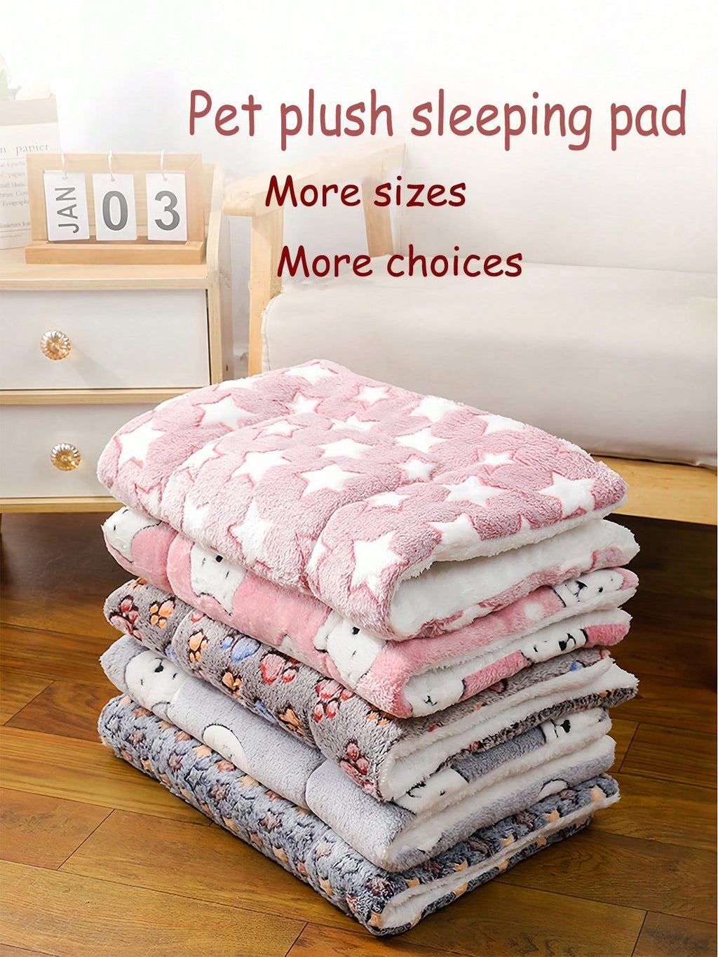 Luxury Plush Pet Blanket, Thick Warm Breathable Soft Comfortable Pet Cat Dog Bed Mat,Machine Washable, Indoor Blanket Suitable For All Sizes Of Pets In Winter