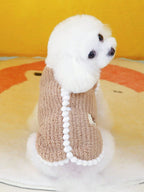 Soft & Warm Knitting Sleeveless Dog/Cat Sweater, Comfortable Pet Clothing For Dogs & Cats, Suitable For All Seasons, Autumn/Winter