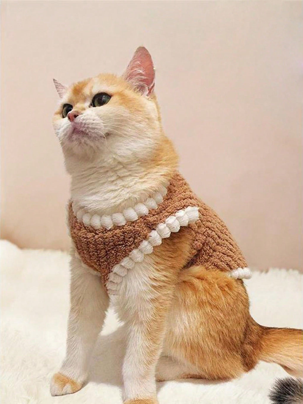 Soft & Warm Knitting Sleeveless Dog/Cat Sweater, Comfortable Pet Clothing For Dogs & Cats, Suitable For All Seasons, Autumn/Winter