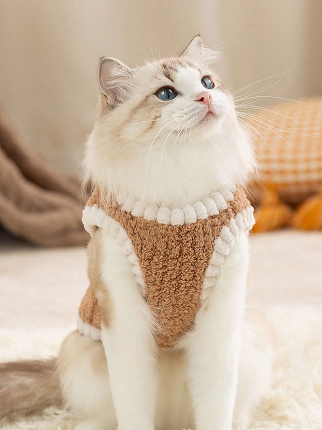 Soft & Warm Knitting Sleeveless Dog/Cat Sweater, Comfortable Pet Clothing For Dogs & Cats, Suitable For All Seasons, Autumn/Winter