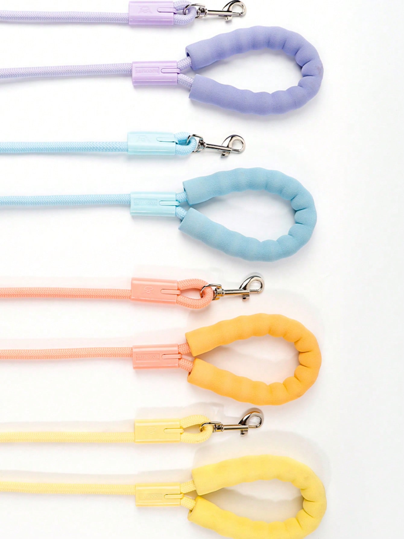 Dopamine Color Dog Leash, Explosion-Proof Colorful Nylon Round Rope For Walking Dogs Outdoor