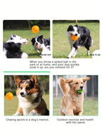 1pc Squeaky Dog Toy Balls (6 Colors) Puppy Chew Toys For Teething, Medium, Large & Small Dogs, Aggressive Chewers