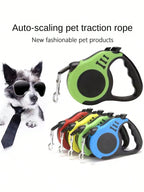 1pc Retractable Dog Leash, Portable Pet Leash Adjustable Nylon Extending Lead For Small Medium Large Dogs