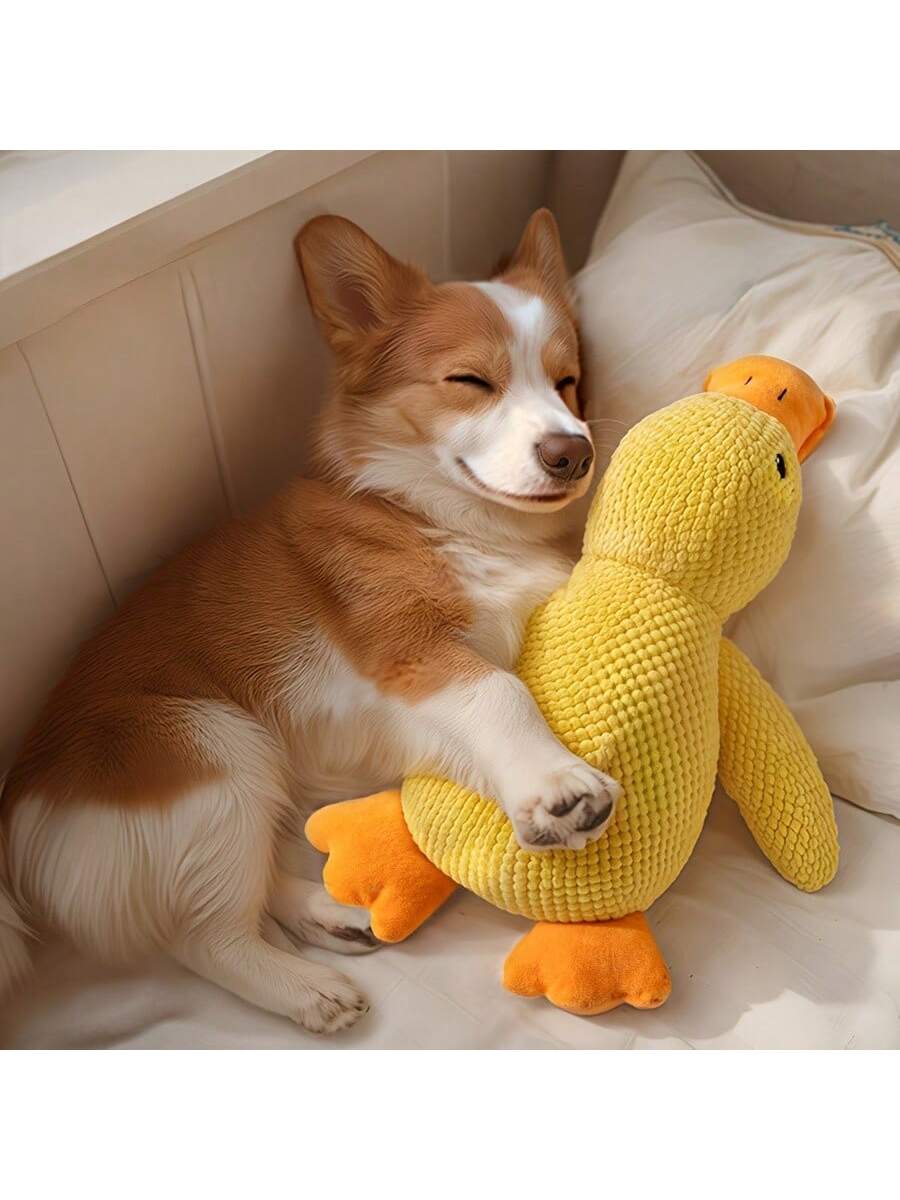 Plush Duck Squeaky Toy With Sound Effects, Suitable For Small To Medium-Sized Dog Lover And Dog Mom Loves