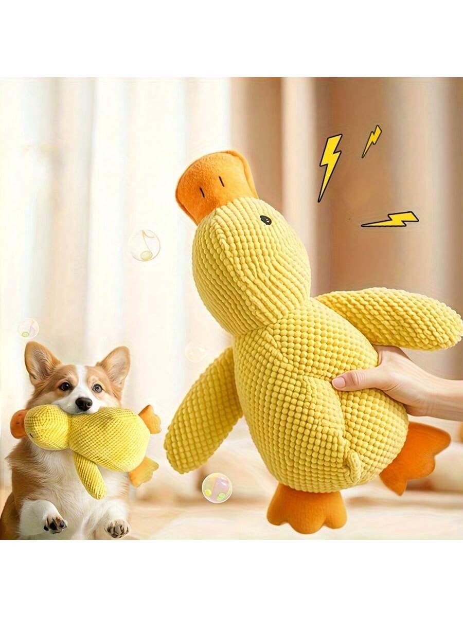 Plush Duck Squeaky Toy With Sound Effects, Suitable For Small To Medium-Sized Dog Lover And Dog Mom Loves