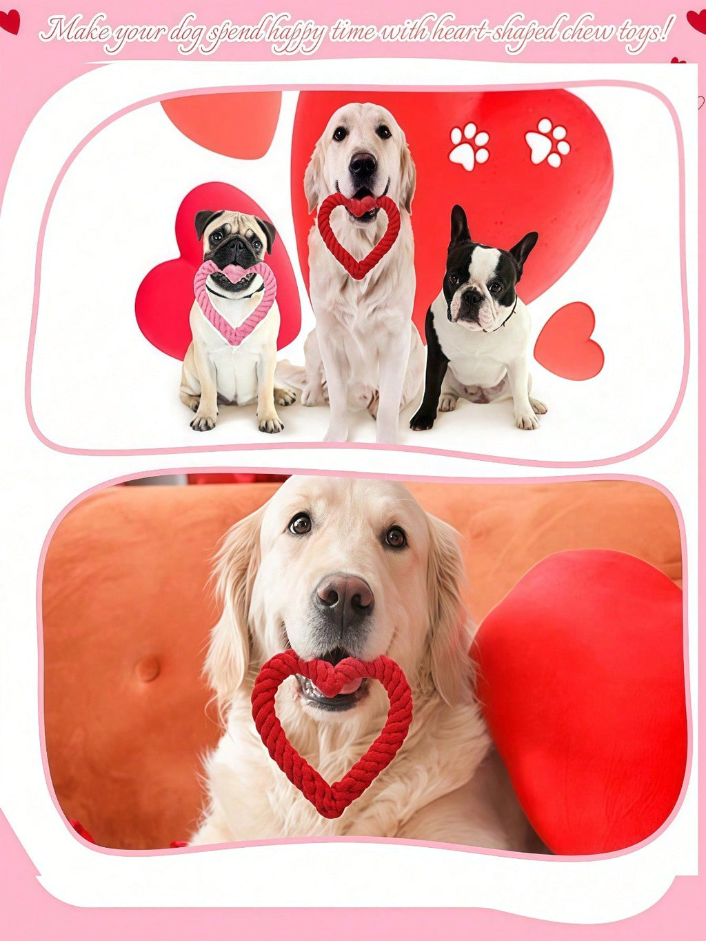1pc Random Color Heart-Shaped Pet Chew Toy, New Pet Arrival Gift For Kitten Puppy