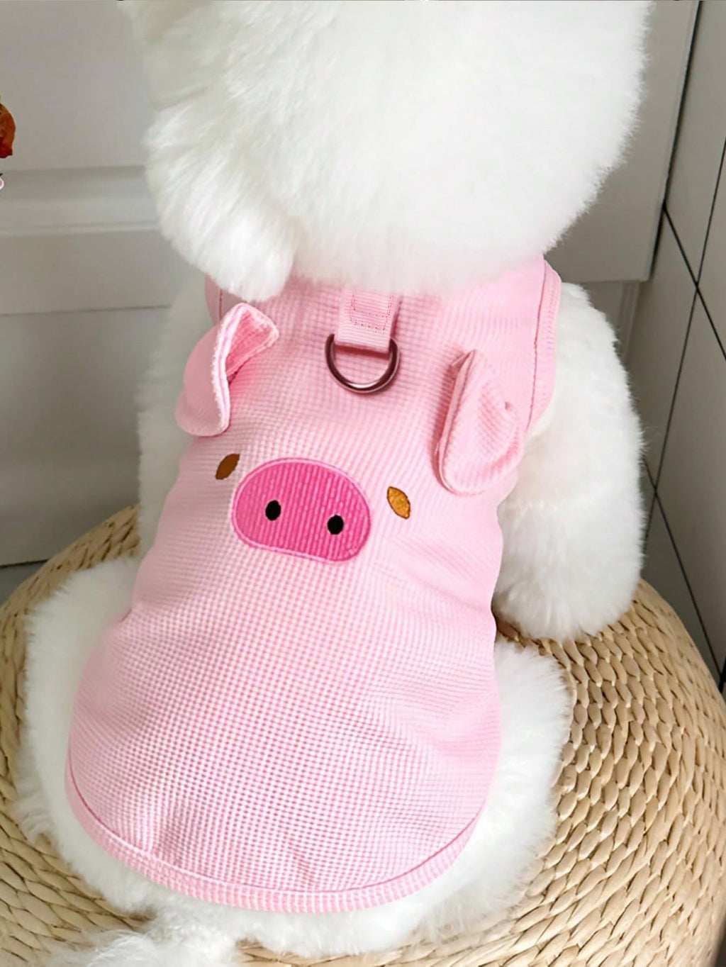 Spring/Summer New Pet Dog/Cat Clothes, Waffle Pattern Harness Vest Suitable For Medium And Small Dogs And Cats