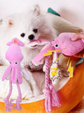 A New Dog Doll Octopus Plush Doll For Grinding Teeth And Cleaning, Suitable For Golden Retrievers, Teddy & Poodle Breeds, Pet Dolls For Entertainment Only