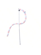 1pc Colorful Fluffy Caterpillar Plush Cat Toy - Whimsical Interactive Play Wand For Mischievous Kittens, Scratch-Resistant And Durable, Battery-Free