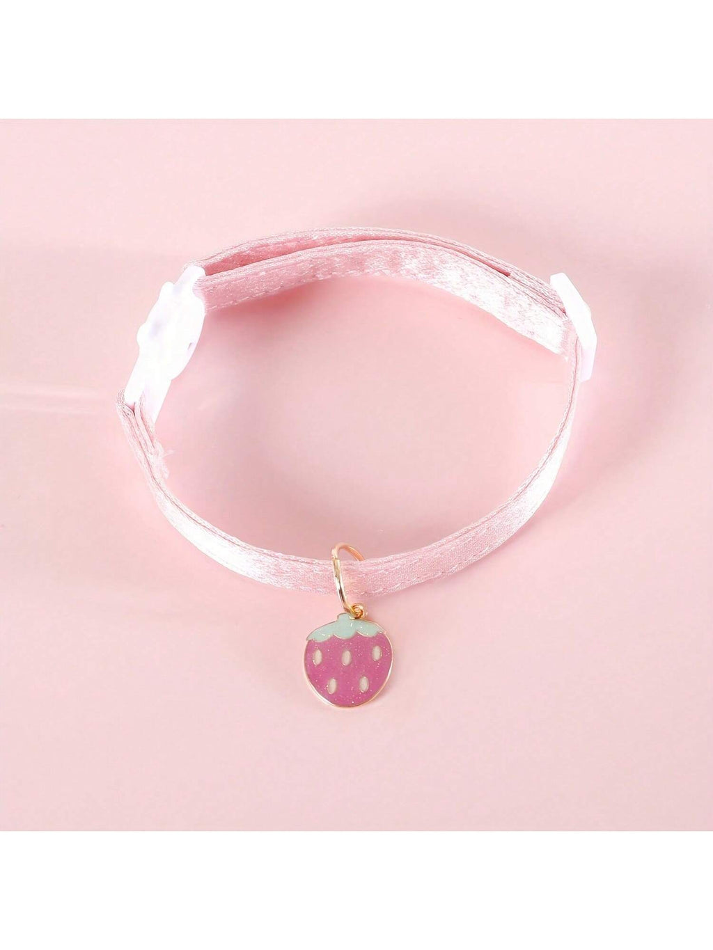 1 Adjustable Pearl Heart Cat Necklace Collar, Suitable For Small And Medium-Sized Pets