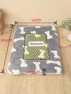 1pc Polyester Star & Heart Breathable Washable Thick Pet Bed Mat For Medium-Small Cats & Dogs, All Seasons (Teddy/Bichon Frise)