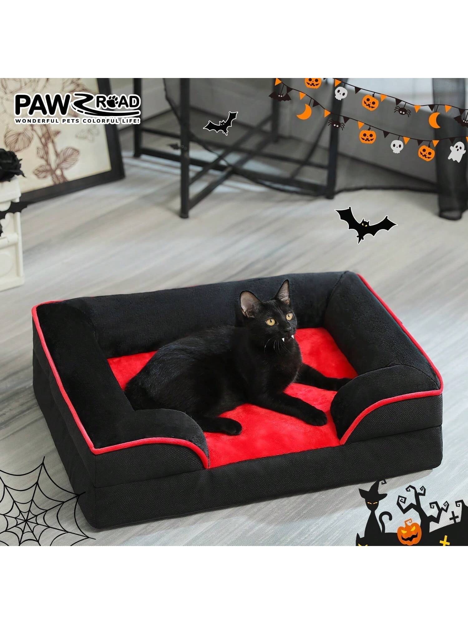 Orthopedic Dog Bed Removable Washable Cover Non-Slip Bottom Dog Sofa Bed,