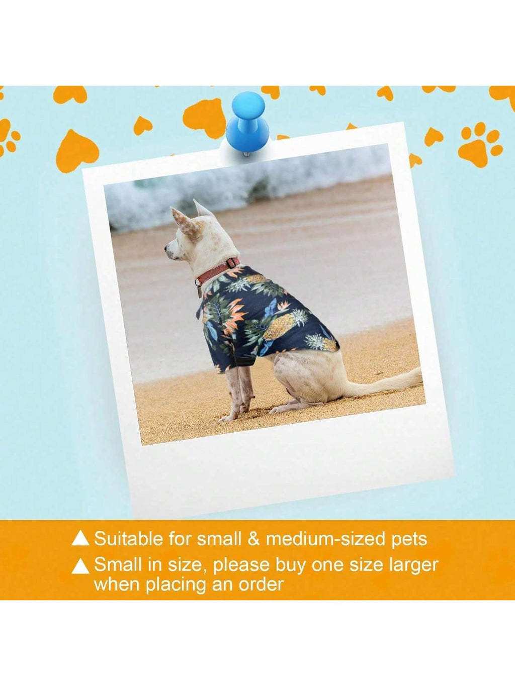 4 Pieces Pet Dog Hawaiian Costume Includes Puppy Cool T-Shirts Summer Clothes Funny Cute Hawaiian Beach Coconut Tree Print Dog Shirt Summer Camp Shirt Clothes For Medium To Large Pet