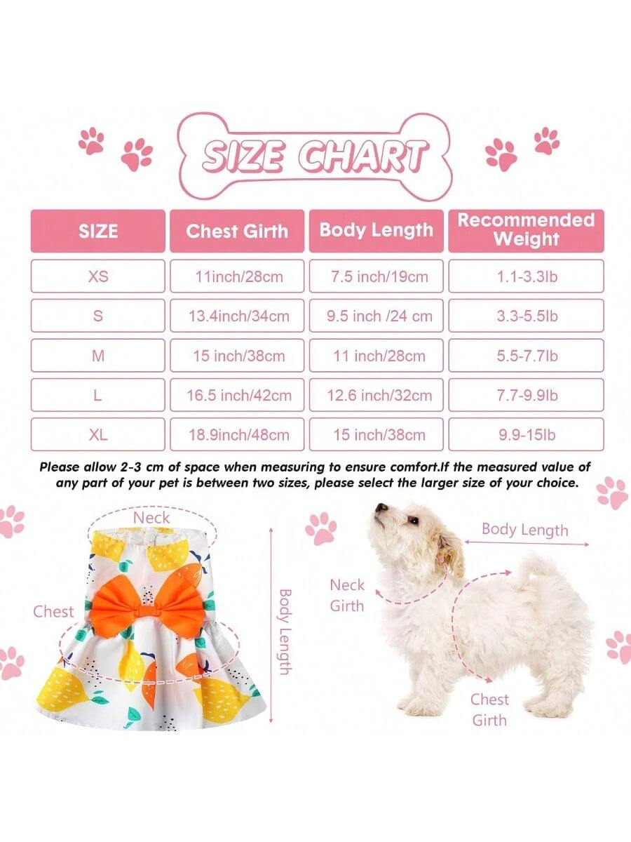 5 Pieces Dog Clothes Girl Dog Dres Floral Puppy Dres Pet Cat Princ Bowknot Clothes Cute Puppy Summer Outfits For Yorkie Female Cat Pets 5 Styles Cute Style XSmall