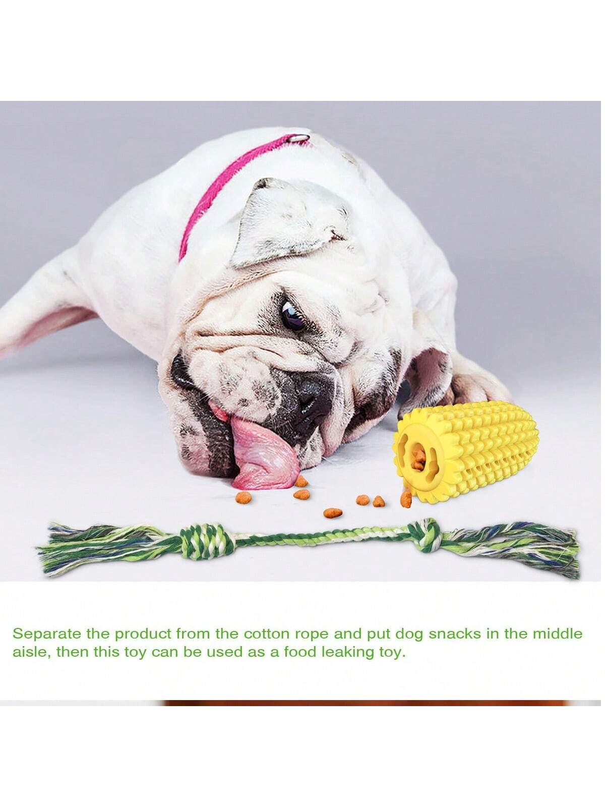 1pc Pet Dog Toy Grinding Stick, Bite Resistant, Bone Cleaning Toothbrush, Corn Belt Rope Pet Stick