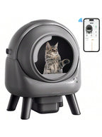 Self Cleaning Litter Box Automatic Litter Box XXL Odor Control 65L APP Cat Litter-Robot For Multiple Cats, Safety Sensors, W/Cat Litter Liner