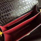YSL Cassandra Mini Top Handle Bag Black