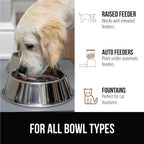 GORILLA GRIP 100% Waterproof Raised Edge BPA Free Silicone Pet Feeding Mat, Dog Cat Food Mats Contain Spills Protects Floors, Placemats for Cats and Dogs Water Bowl, Pets Accessories 16x10, Gray