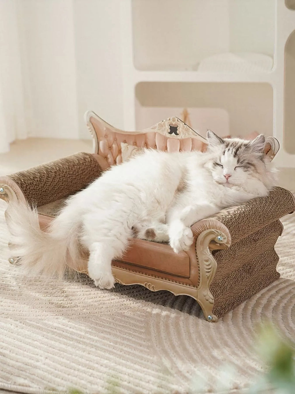 Retro Wear-Resistant Cat Scratcher Lounge