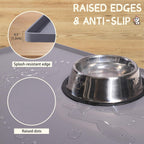 MateeyLife 2PCS Small Lick Mat for Dogs and Cats and MateeyLife Silicone Cat & Dog Food Mat for Floors Waterproof