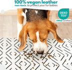 NALALAS Large Dog Mat for Food and Water, Cat Feeding Mat | Large Waterproof Dog Bowl Mat | Non-Slip Pet Food Mat for Floors | Pet Mats for Food and Water | Easy to Clean