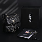Chanel Duma Backpack – Black Quilted Lambskin with Gold-Tone Hardware (24A Collection)